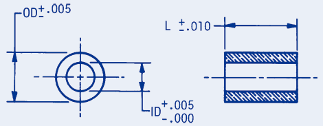 Teflon Bearing Plain Inch