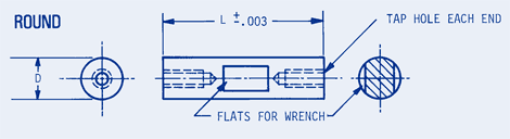 Round, Precision Spacer Posts