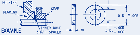 Inner Race Shaft Spacer-Inch