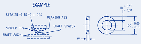 Outer Race Shaft Spacer-Metric