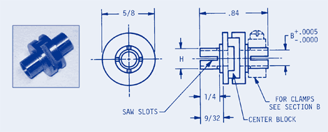 Oldham,Miniature Split Hub Coupling