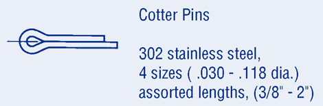 Fastener Assortment Kits - Cotter Pins