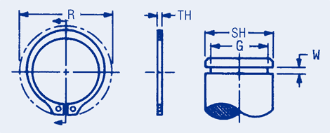 Retaining Ring - Steel External Series