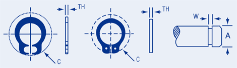 Retaining Rings, Metric External