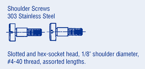 Fastener Assortment Kit-Shoulder Screw