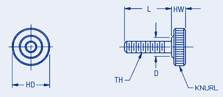 Plastic Head Thumb Screws