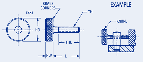 Knurled Thumb Screws Metric   DISCONTINUED