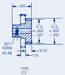 32 Pitch-120 Pitch-1/8 Bore Type III