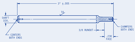 Pinion Shafts .238 Face