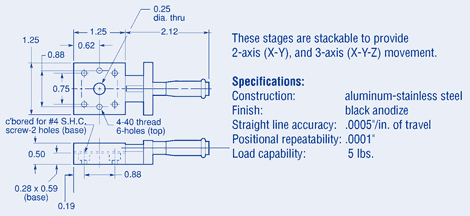 Linear Translation Stages-Miniature-2 Axis