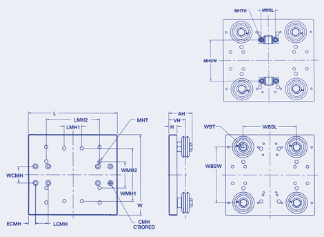 Basic Wheel Plate Assembly with Lubricators