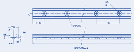 MLX-C6 Series Linear Guide -Rail Assembly