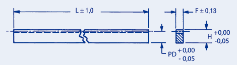 Racks-Fine Pitch Metric Rectangular Less Mounting Holes