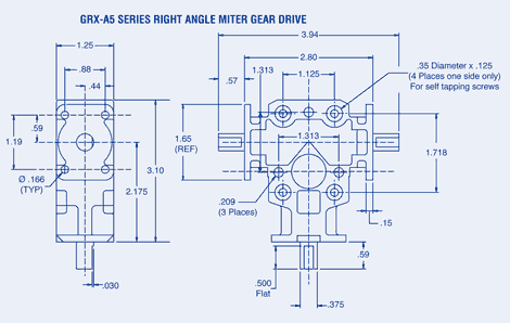 Right Angle Miter Gear Drive