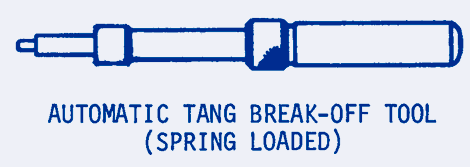 Thread Insert Automatic Tang Break-Off Tool